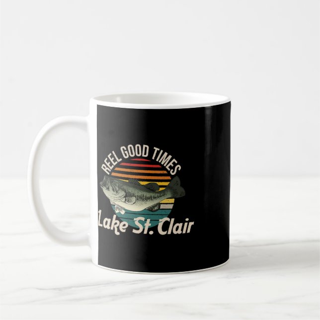 Lake St Clair Sjö Liv Haspen Bra Tider Fiske  Kaffemugg (Vänster)