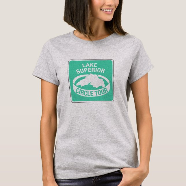 Lake Superior cirklar turnerar, trafikerar Tee Shirt (Framsida)