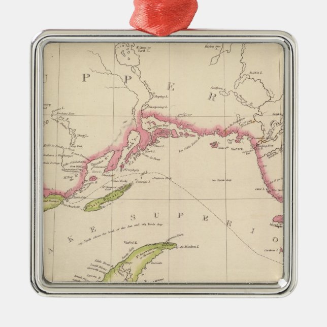 Lake Superior Julgransprydnad Metall (Framsidan)