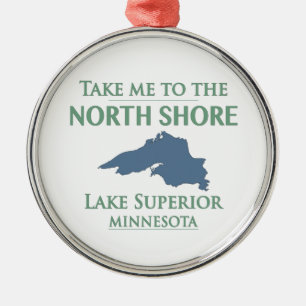 Lake Superior norr kust Julgransprydnad Metall