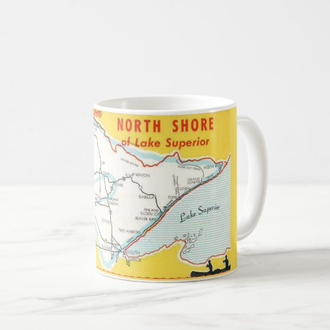 Lake Superior - Norra stranden Mugg (Framsida höger)