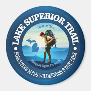 Lake Superior slinga (fotvandrare C) Magnet