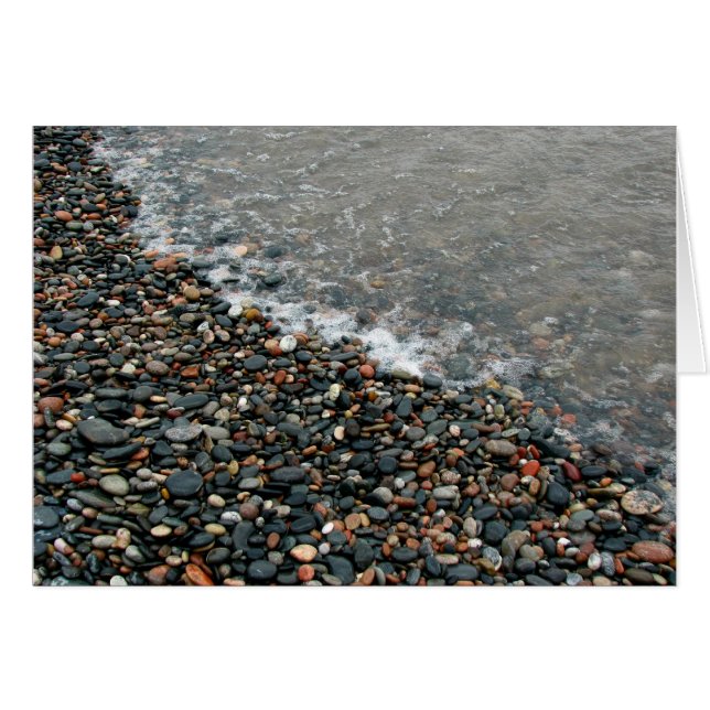 Lake Superior småsten Hälsningskort (Framsidan Horizontal)