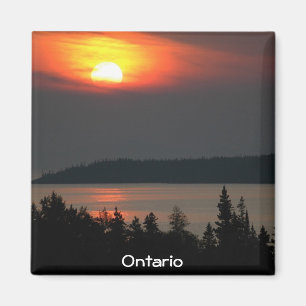 Lake Superior solnedgång Magnet