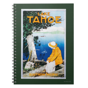 Lake Tahoe befordrings- PosterLake Tahoe, CA Anteckningsbok Med Spiral