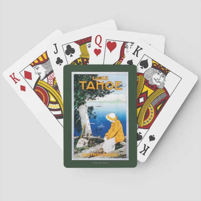 Lake Tahoe befordrings- PosterLake Tahoe, CA Casinokort (Baksidan)