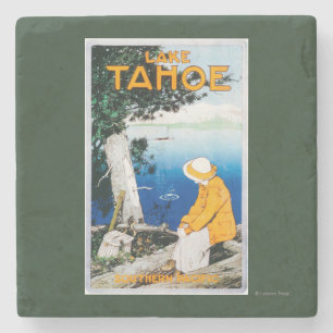 Lake Tahoe befordrings- PosterLake Tahoe, CA Stenunderlägg