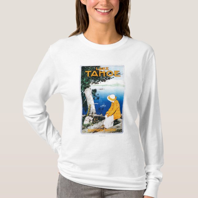 Lake Tahoe befordrings- PosterLake Tahoe, CA Tee Shirt (Framsida)