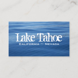 Lake Tahoe Blått Vatten Visitkort