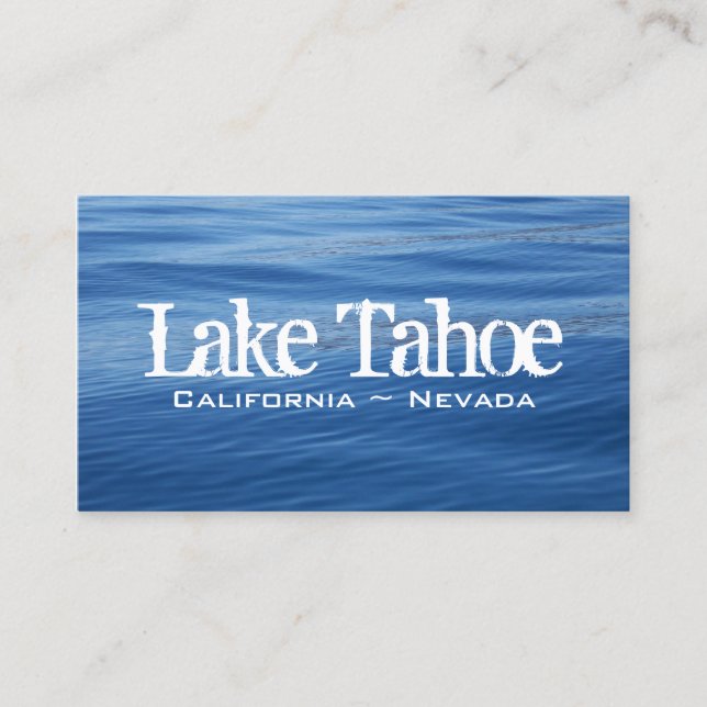 Lake Tahoe Blått Vatten Visitkort (Framsida)