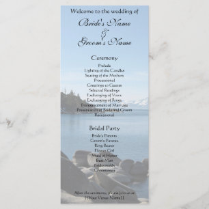 Lake Tahoe Bröllopsprogram Program