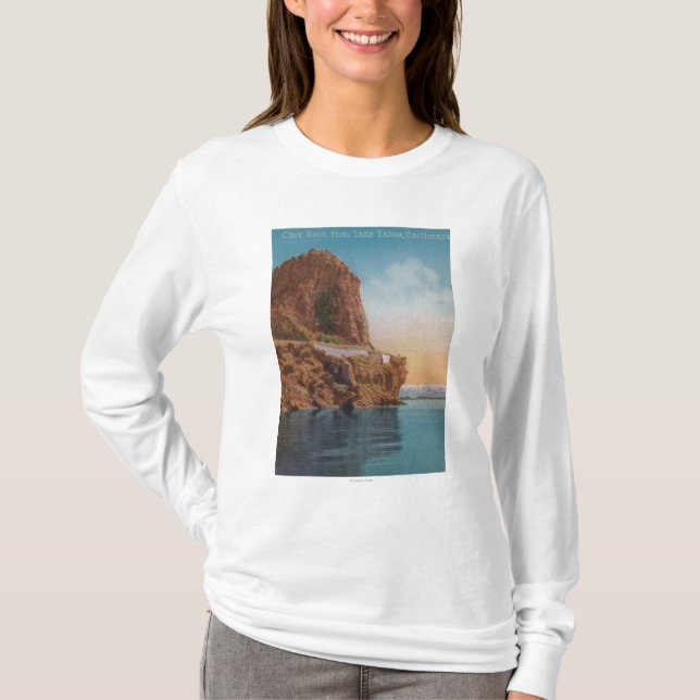 Lake Tahoe CA - grottasten från sjön beskådar Tee (Framsida)