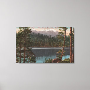 Lake Tahoe CA - som tittar över kaskad sjön Canvastryck