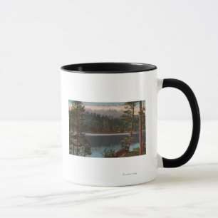 Lake Tahoe CA - som tittar över kaskad sjön Mugg