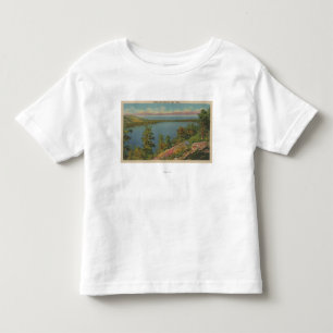 Lake Tahoe, CA - stupad löv sjö och Lake Tahoe Tee Shirt