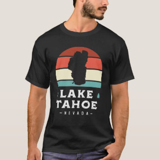 Lake Tahoe California Nationalpark Camping Retro T Shirt