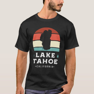 Lake Tahoe California Nationalpark Camping Retro T Shirt