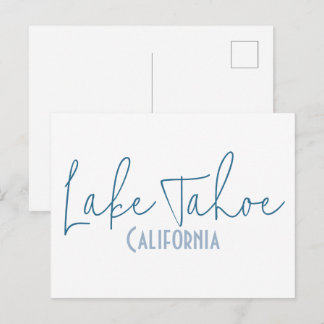 Lake Tahoe, California Resminner Vykort