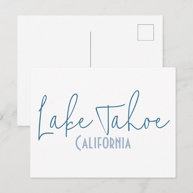 Lake Tahoe, California Resminner Vykort (Fram/baksida)