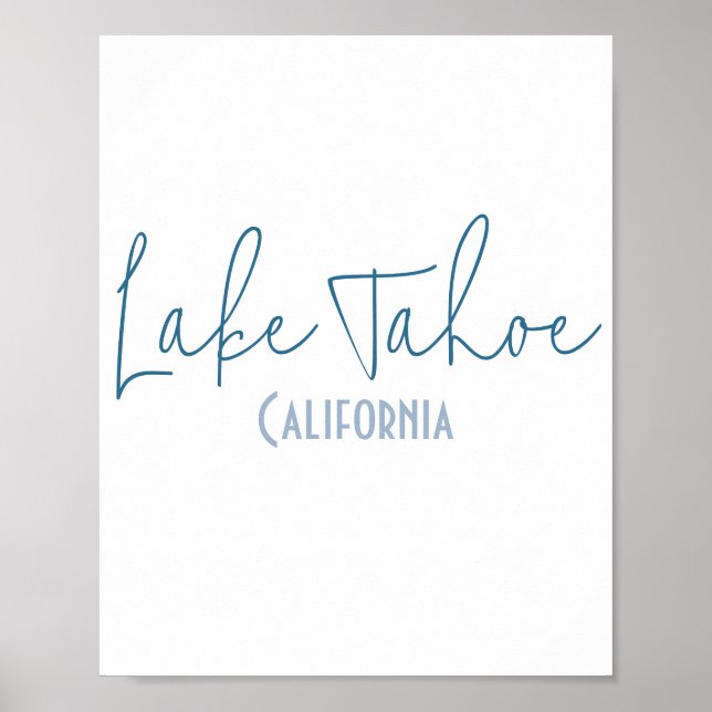 Lake Tahoe, California-souvenir Poster (Framsidan)