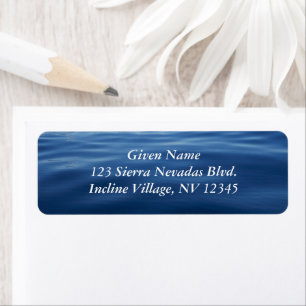 Lake Tahoe Foto Returadress Etikett