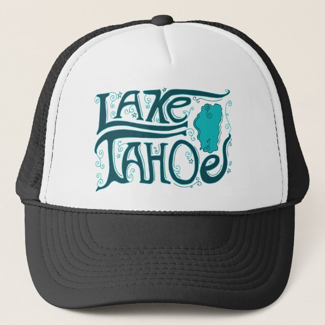 Lake Tahoe hand plockadelogotyp Keps (Framsida)