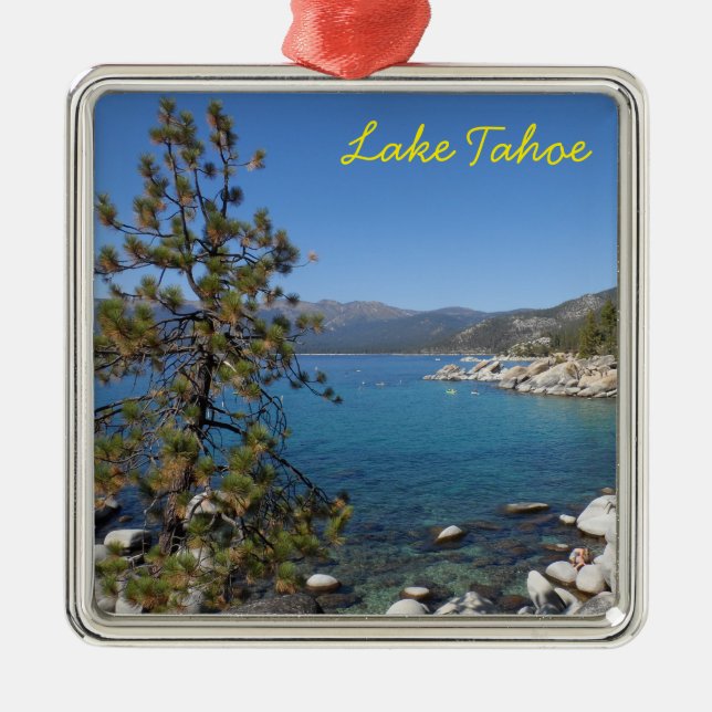 Lake Tahoe Julgransprydnad Metall (Framsidan)