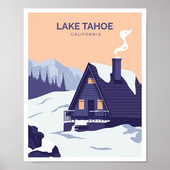 Lake Tahoe Kalifornien Poster (Framsidan)