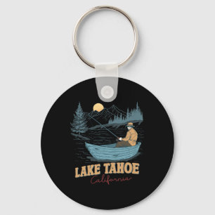 Lake Tahoe Kalifornien Roligt Sommar Fiske Camping Nyckelring