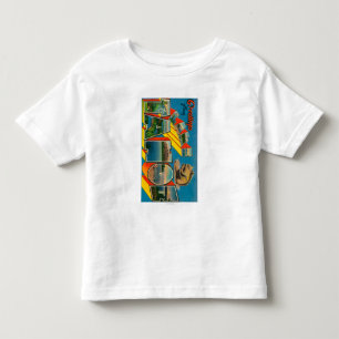 Lake Tahoe Kalifornien - stora brevplatser T-shirt