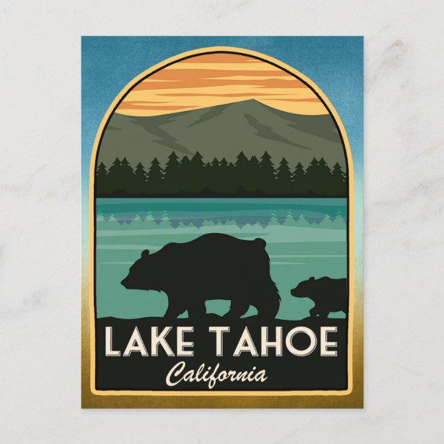 Lake Tahoe Kalifornien Vykort (Framsida)