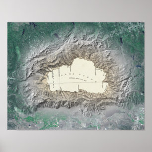 Lake Tahoe karta Poster