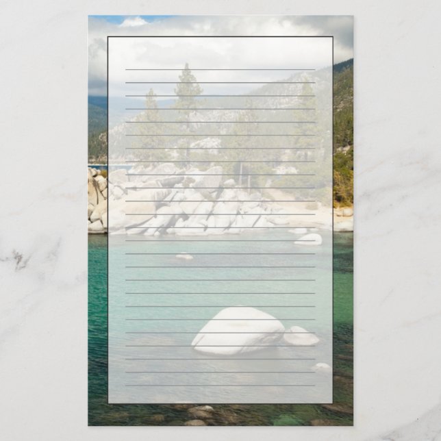 Lake Tahoe landskap Brevpapper (Framsida)