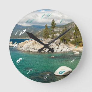 Lake Tahoe landskap Rund Klocka
