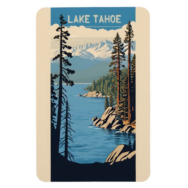 Lake Tahoe Magnet (Vertikal)