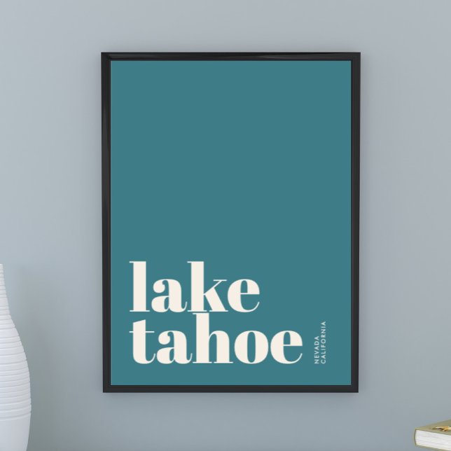 Lake Tahoe Nevada California modern stad Poster (Skapare uppladdad)