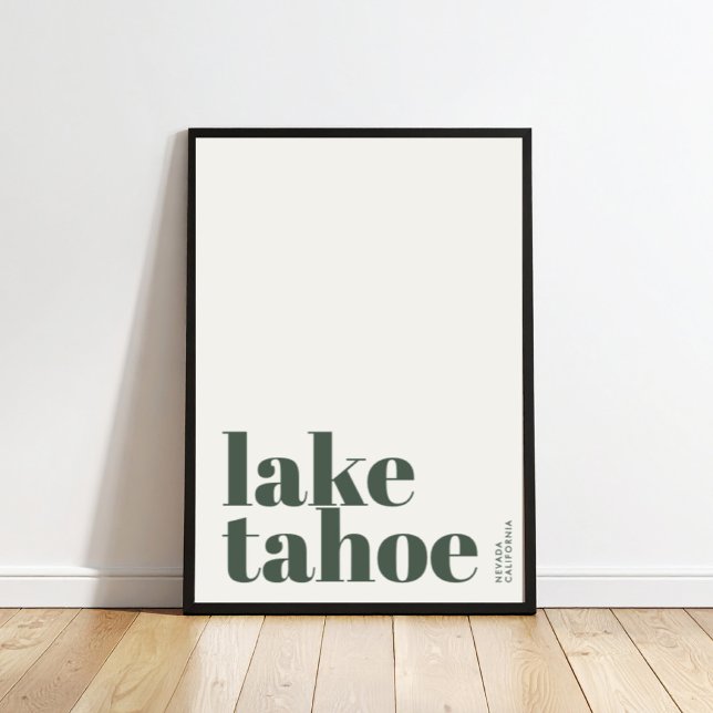 Lake Tahoe Nevada California modern stad Poster (Skapare uppladdad)