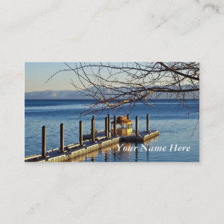 Lake Tahoe pir på solnedgången Visitkort