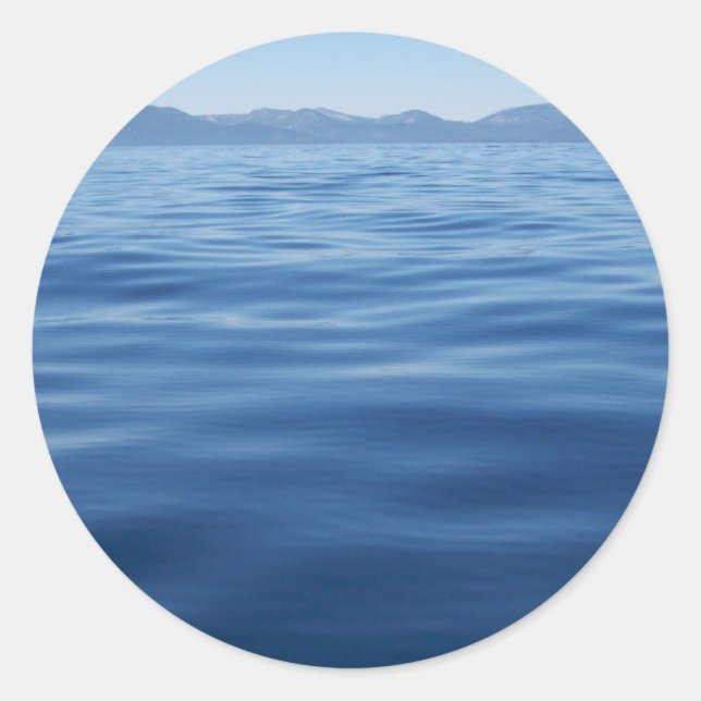 Lake Tahoe Runt Klistermärke (Framsida)