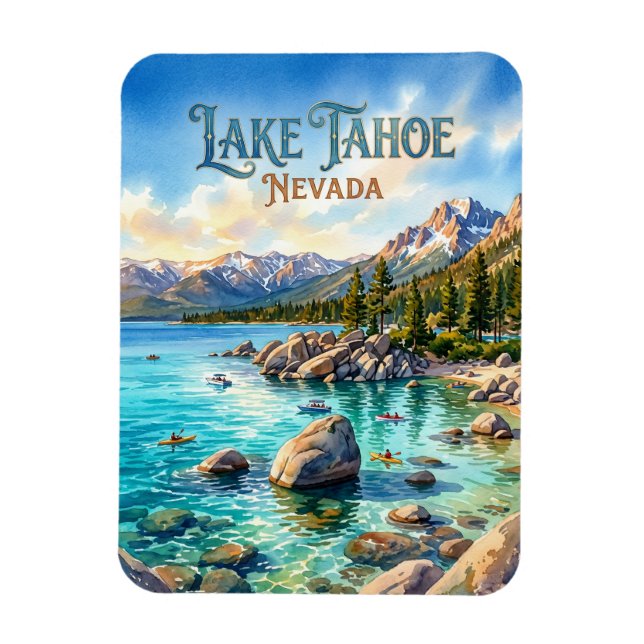 Lake Tahoe State Park USA Magnet (Vertikal)