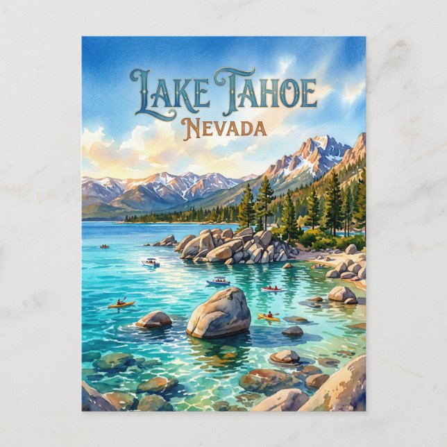Lake Tahoe State Park USA Vykort (Framsida)