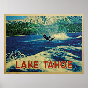 Lake Tahoe vattenSkier Poster