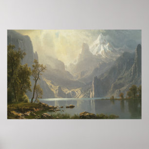 Lake Tahoe vid Bierstadt Poster