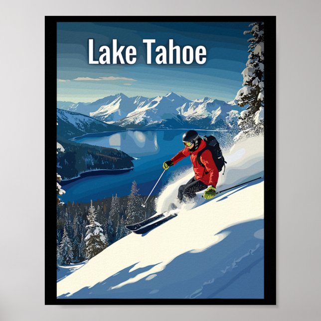 Lake Tahoe Vinter Skidäventyr  Poster (Framsidan)