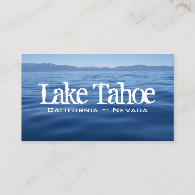 Lake Tahoe Visitkort (Framsida)