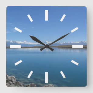 Lake Tekapo, Nya Zeeland Fyrkantig Klocka