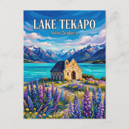 Lake Tekapo Nya Zeeland Vykort