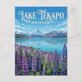 Lake Tekapo Nya Zeeland Vykort