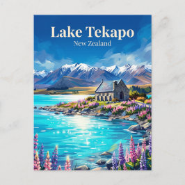 Lake Tekapo Nya Zeeland Vykort