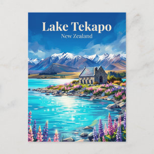 Lake Tekapo Nya Zeeland Vykort